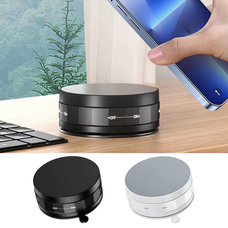 Magnetic Phone Holder Portable Vacuum Desktop Cellphone Holder Multi-Purpose Holding Bracket for Home Car School Work Area Gym