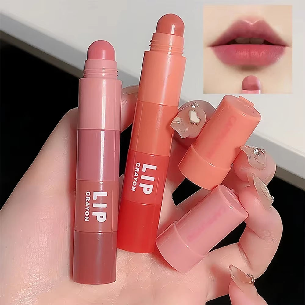 Matte Pen 4 Colors in 1 Nude Pink Matte Lip Gloss Waterproof Long Lasting Pencil Lip Liner Pen Lip Makeup Set