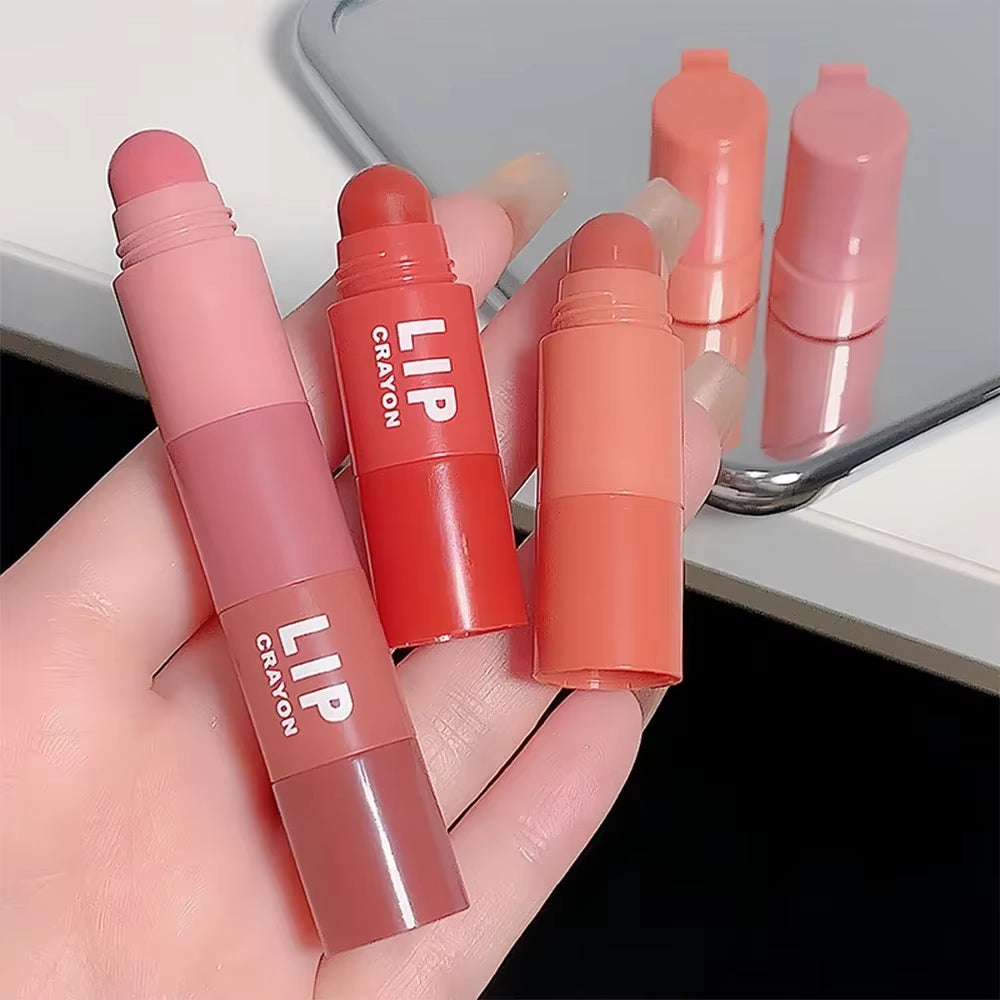 Matte Pen 4 Colors in 1 Nude Pink Matte Lip Gloss Waterproof Long Lasting Pencil Lip Liner Pen Lip Makeup Set