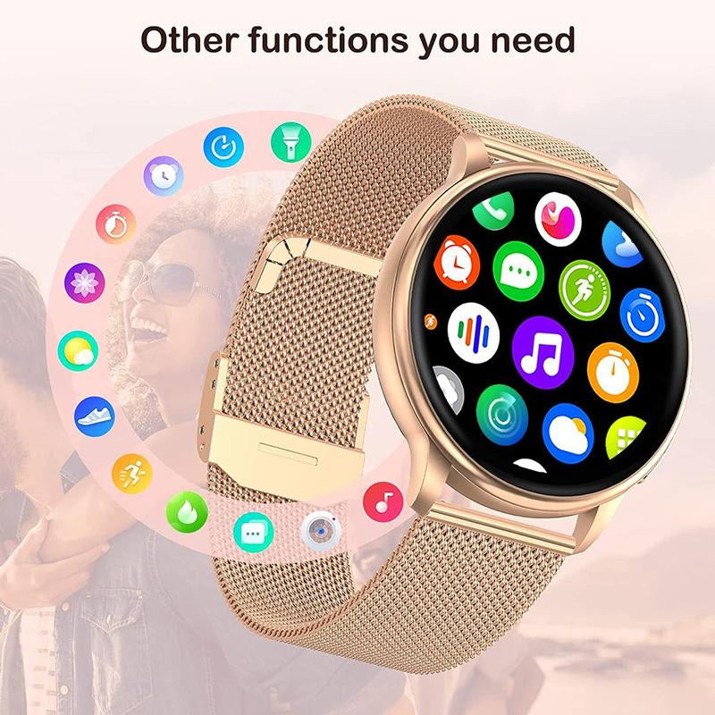 Multifunctional Smart Watch, Fashion Digital Watch with Multiple Sport Modes, Wireless BT Call Sports Smart Watches for Women Gift